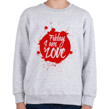 PRINTFASHION Péntek - Gyerek pulóver - Sport szürke gyerek pulóver, kardigán