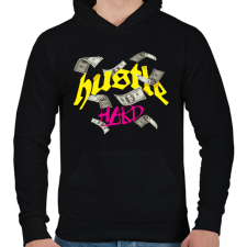 PRINTFASHION Pénz Pénz Pénz - Férfi kapucnis pulóver - Fekete férfi pulóver, kardigán