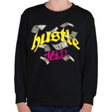 PRINTFASHION Pénz Pénz Pénz - Gyerek pulóver - Fekete