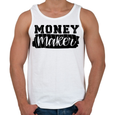 PRINTFASHION Pénzes páros -  pénz kereső - Férfi atléta - Fehér