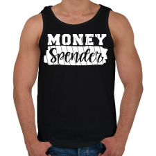 PRINTFASHION Pénzes páros - pénz szóró 2 - Férfi atléta - Fekete atléta, trikó