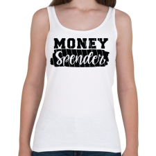 PRINTFASHION Pénzes páros - pénz szóró - Női atléta - Fehér női trikó