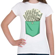 PRINTFASHION Pénzes zsebminta - Női póló - Fehér női póló