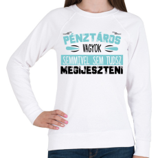 PRINTFASHION Pénztáros vagyok - Női pulóver - Fehér