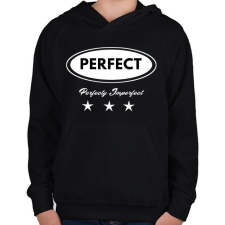 PRINTFASHION PERFECT - Gyerek kapucnis pulóver - Fekete gyerek pulóver, kardigán