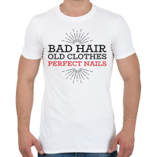 PRINTFASHION Perfect nails - Férfi póló - Fehér férfi póló