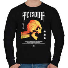 PRINTFASHION Persona - Férfi pulóver - Fekete férfi pulóver, kardigán