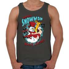 PRINTFASHION Perverz hóember - Férfi atléta - Sötétszürke atléta, trikó