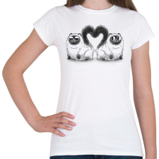 PRINTFASHION Perzsa cicák - Női póló - Fehér női póló