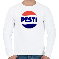 PRINTFASHION PESTI - Férfi pulóver - Fehér