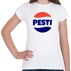 PRINTFASHION PESTI - Női póló - Fehér