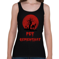 PRINTFASHION pet cementary - Női atléta - Fekete női trikó