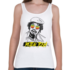 PRINTFASHION Peter Tosh - Reggae - Női atléta - Fehér női trikó