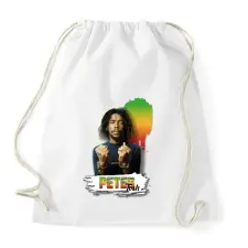 PRINTFASHION Peter Tosh - reggae - Sportzsák, Tornazsák - Fehér tornazsák