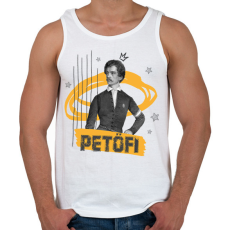 PRINTFASHION Petőfi Sándor - Férfi atléta - Fehér