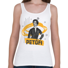 PRINTFASHION Petőfi Sándor - Női atléta - Fehér női trikó