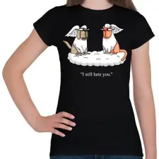 PRINTFASHION Pets heaven  - Női póló - Fekete női póló