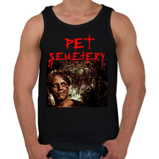 PRINTFASHION PETSEMETERY - Férfi atléta - Fekete atléta, trikó