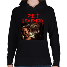 PRINTFASHION PETSEMETERY - Női kapucnis pulóver - Fekete női pulóver, kardigán