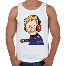 PRINTFASHION pewdiepie - Férfi atléta - Fehér atléta, trikó