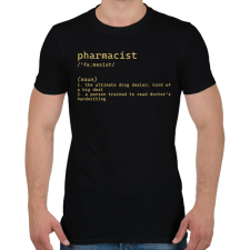 PRINTFASHION Pharmacist (noun) - Férfi póló - Fekete férfi póló