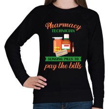 PRINTFASHION Pharmacy technician - Női pulóver - Fekete női pulóver, kardigán