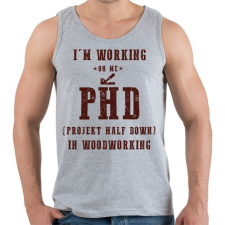 PRINTFASHION PHD - Férfi atléta - Sport szürke atléta, trikó