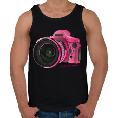 PRINTFASHION photographer - Férfi atléta - Fekete