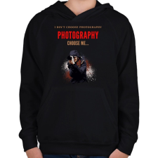 PRINTFASHION PHOTOGRAPHY - Gyerek kapucnis pulóver - Fekete gyerek pulóver, kardigán