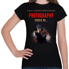 PRINTFASHION PHOTOGRAPHY - Női póló - Fekete