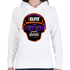 PRINTFASHION PHx Suns - Női kapucnis pulóver - Fehér női pulóver, kardigán