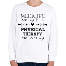 PRINTFASHION PHYSICAL THERAPY black - Gyerek pulóver - Fehér