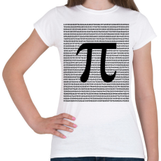 PRINTFASHION Pi - szám - Női póló - Fehér