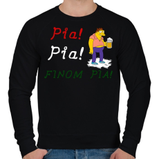 PRINTFASHION PIA PIA FINOMPIA - Férfi pulóver - Fekete