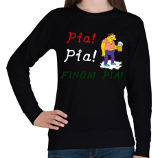 PRINTFASHION PIA PIA FINOMPIA - Női pulóver - Fekete