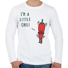 PRINTFASHION Pici Chili - Férfi hosszú ujjú póló - Fehér