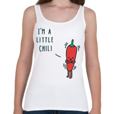 PRINTFASHION Pici Chili - Női atléta - Fehér női trikó