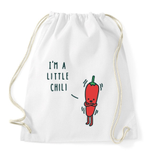 PRINTFASHION Pici Chili - Sportzsák, Tornazsák - Fehér tornazsák