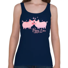 PRINTFASHION piggy_love - Női atléta - Sötétkék