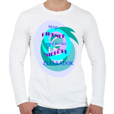 PRINTFASHION Pihenek kicsit - Férfi hosszú ujjú póló - Fehér férfi póló