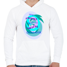 PRINTFASHION Pihenek kicsit - Férfi kapucnis pulóver - Fehér