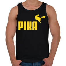 PRINTFASHION PIKA - Férfi atléta - Fekete