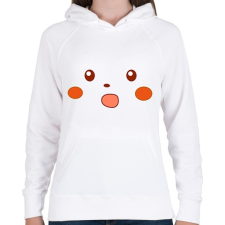 PRINTFASHION Pikachu meme - Női kapucnis pulóver - Fehér női pulóver, kardigán