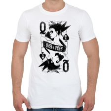 PRINTFASHION Pikk dáma - Férfi póló - Fehér férfi póló