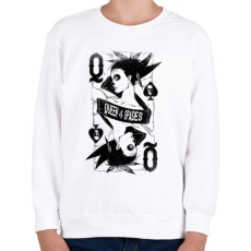 PRINTFASHION Pikk dáma - Gyerek pulóver - Fehér