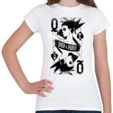 PRINTFASHION Pikk dáma - Női póló - Fehér női póló