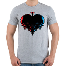 PRINTFASHION Pikk koponyák - Férfi póló - Sport szürke