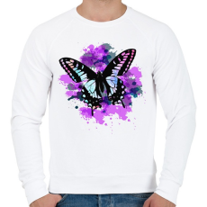 PRINTFASHION pillango2 - Férfi pulóver - Fehér