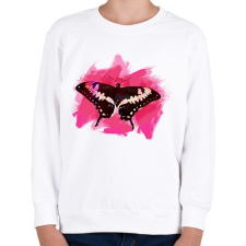PRINTFASHION pillangó3 - Gyerek pulóver - Fehér gyerek pulóver, kardigán