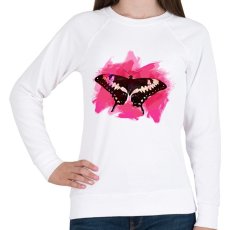 PRINTFASHION pillangó3 - Női pulóver - Fehér